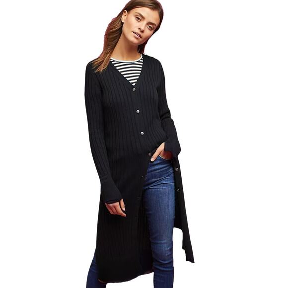 Michael Stars x Anthropologie  Long Ribbed Cardigan NWOT Size Small - Picture 1 of 3